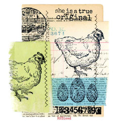 Chicken rubber Stamp