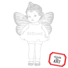 Gracie Garden Fairy Rubber Stamp