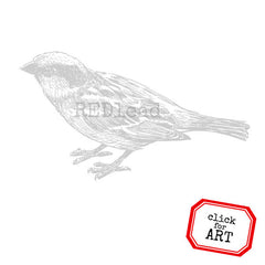 Forest Bird Rubber Stamp