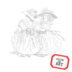 Frilly Girls Rubber Stamp