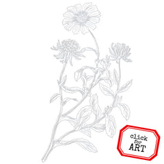 Flower Rubber Stamp