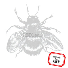 Garden Bee Rubber Stamp