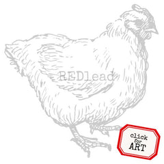 Chicken Rubber Stamp
