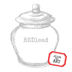 Large Jam Jar Rubber Stamp