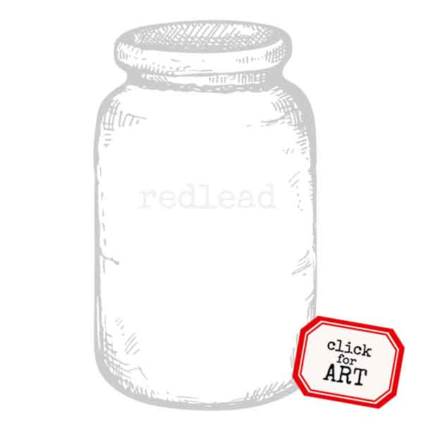 Art Jar Rubber Stamp