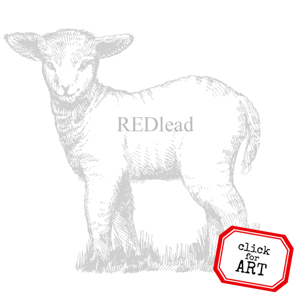 Lelania Lamb Rubber Stamp