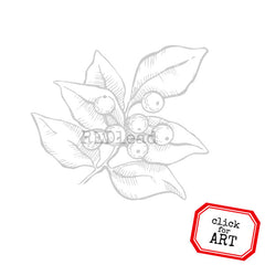 Mistletoe Rubber Stamp Save 30%