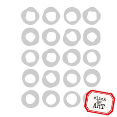 Red Lead Cling Mount Art Journal Rubber Stamps