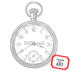 Pocket Watch Rubber Stamp