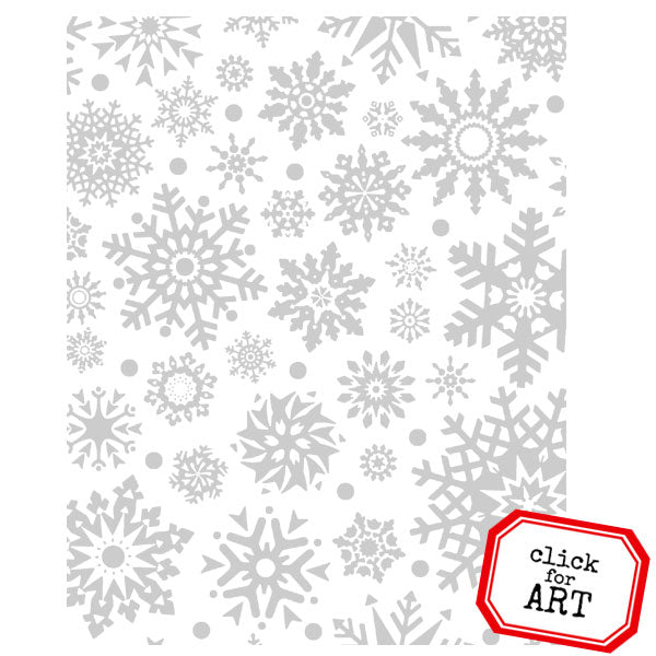 Snowflake Background Rubber Stamp Save 40%