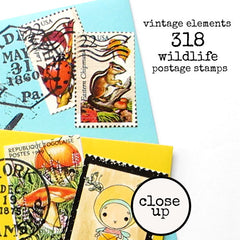 Wee WimZe Pen Pal Gal Wood Mount Rubber Stamp