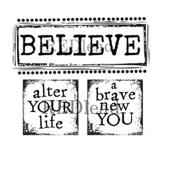 Believe Word Stamp