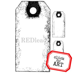 Blank Tags Rubber Stamp