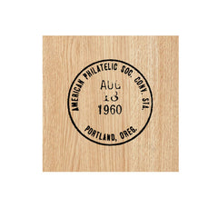 American Philatelic Postmark Wood Mounted Rubber Stamp