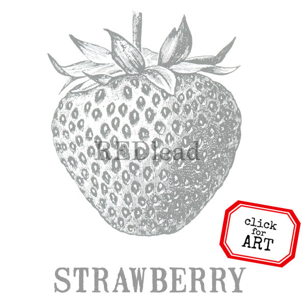 Strawberry Rubber Stamp