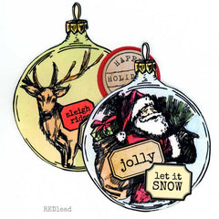 Santa Claus Christmas Rubber Stamp