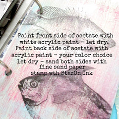 2 Friendly Fishes  Rubber Stamp SAVE 15%