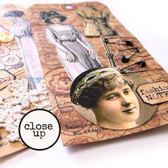 Vintage Dress Forms Rubber Stamp
