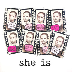 Film Strip Mixed Media Art