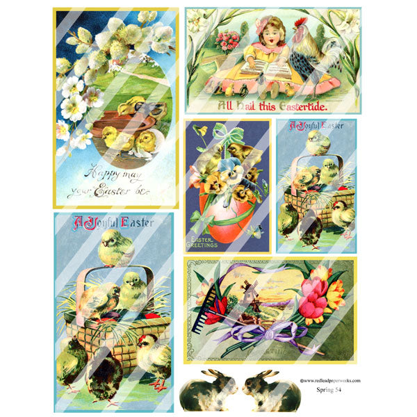 Spring 54 Collage Sheet