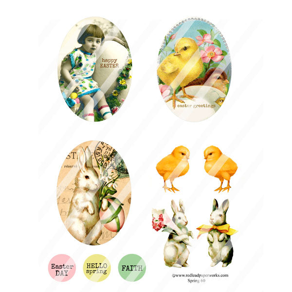Spring 60 Collage Sheet