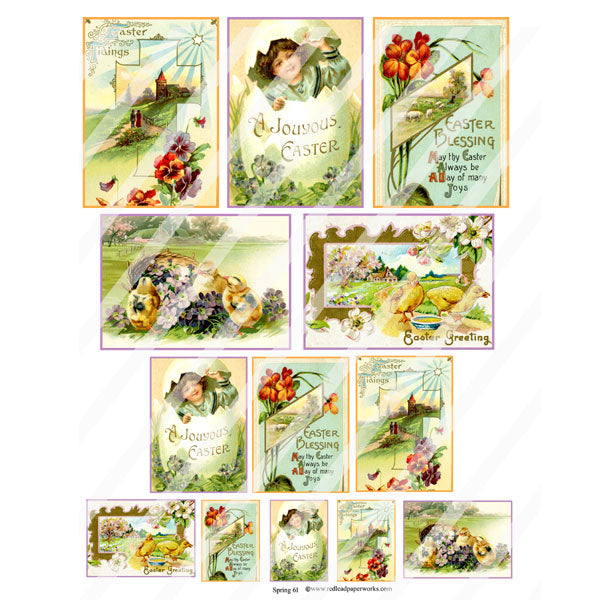Spring 61 Collage Sheet