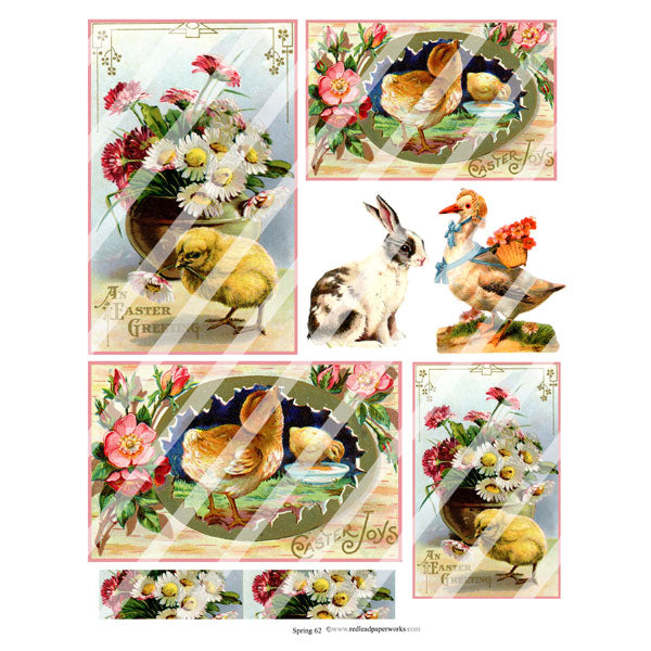 Spring 62 Collage Sheet