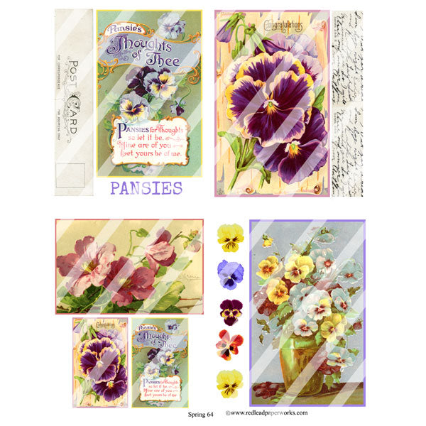 Spring 64 Collage Sheet