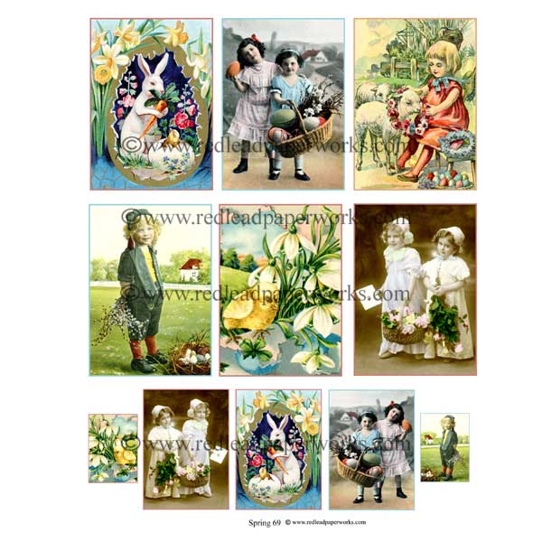 Spring Collage Sheets
