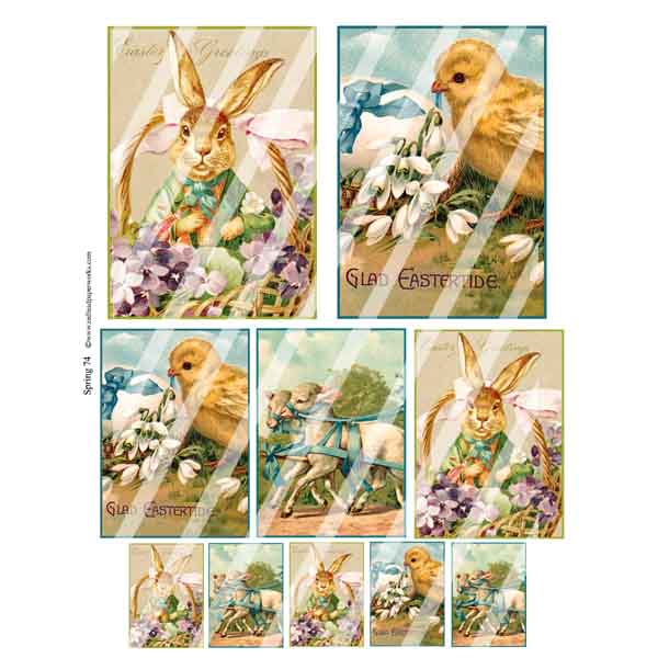 Spring 74 Collage Sheet