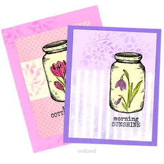 Wood Mount Morning Sunshine Rubber Stamp