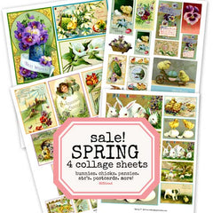 Happy Spring Collage Sheet Collection Sale Save 30%