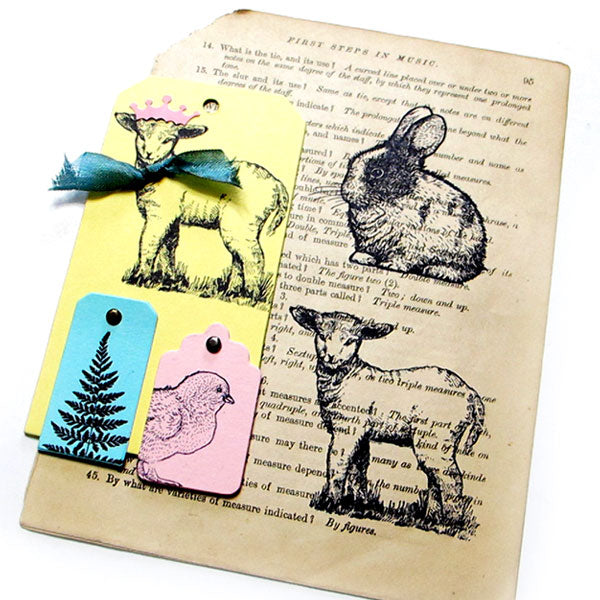 thumbnail image 2 of Sheep Lamb Stamp Whimsical Rubber Stamp 16776 2 of 11