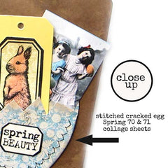 Spring 70 Cracked Egg Collage Sheet