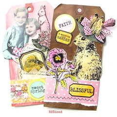 Vintage Elements 392 Hats and Shoes Collage Sheet