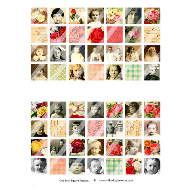 Vintage Photo Collage Sheets 