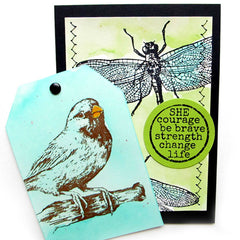 dragonfly rubber stamp
