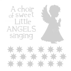 Christmas Angels Stencil