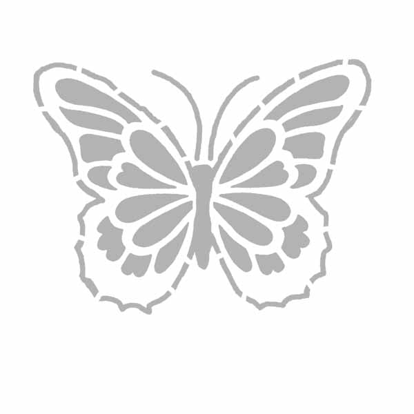 Artful Butterfly Stencil 6" x 6"