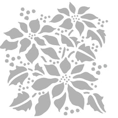 Christmas Poinsettia Stencil