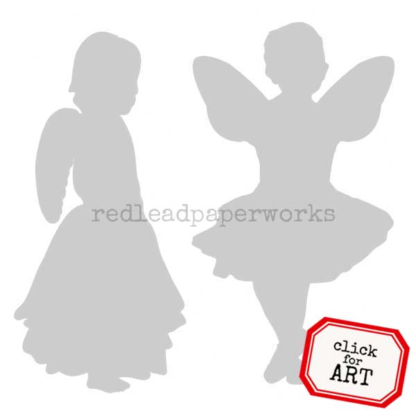 Fairy Girls Stencil 6 x 6