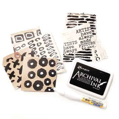 Tattered Dots Art Stencil 6 x 6