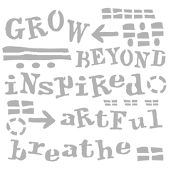 Art Stencil Grow Beyond 6 x 6