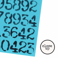Numbers Stencils Red Lead Art Stencils are original designs for all Artists, Crafters, and Makers. 