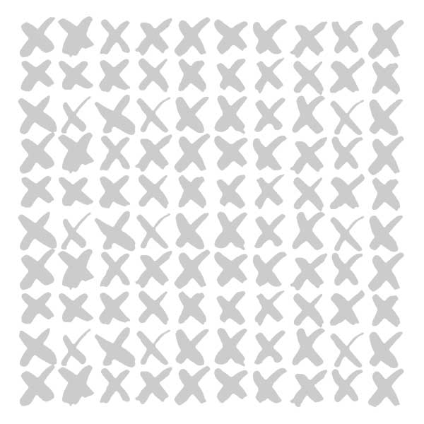 X Marks the Spot Stencil 6 x 6
