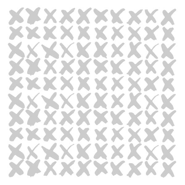 X Marks the Spot Stencil 6 x 6