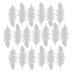 Red Lead Feathers Stencil for Artists Crafters Makers 