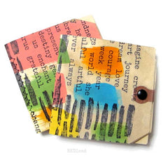 Stitched Mixed Media Tag Books