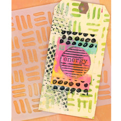 Energy Circle Wood Mount Rubber Stamp
