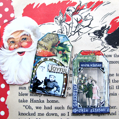 Christmas Collage Sheet 58 Tags